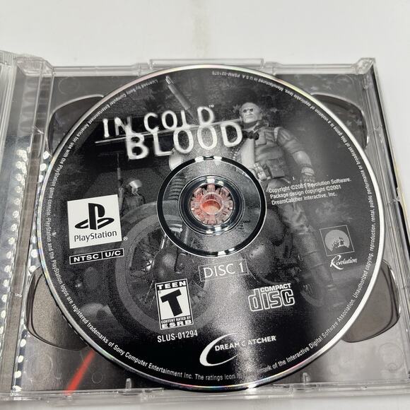 In Cold Blood Sony PlayStation 1 2001 CIB PS1 Rare - Picture 6 of 7